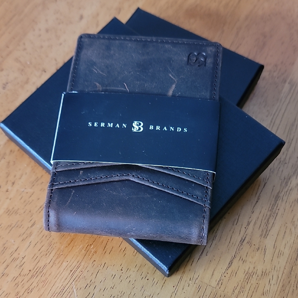 Serman ☆ Dark Brown Leather Wallet
